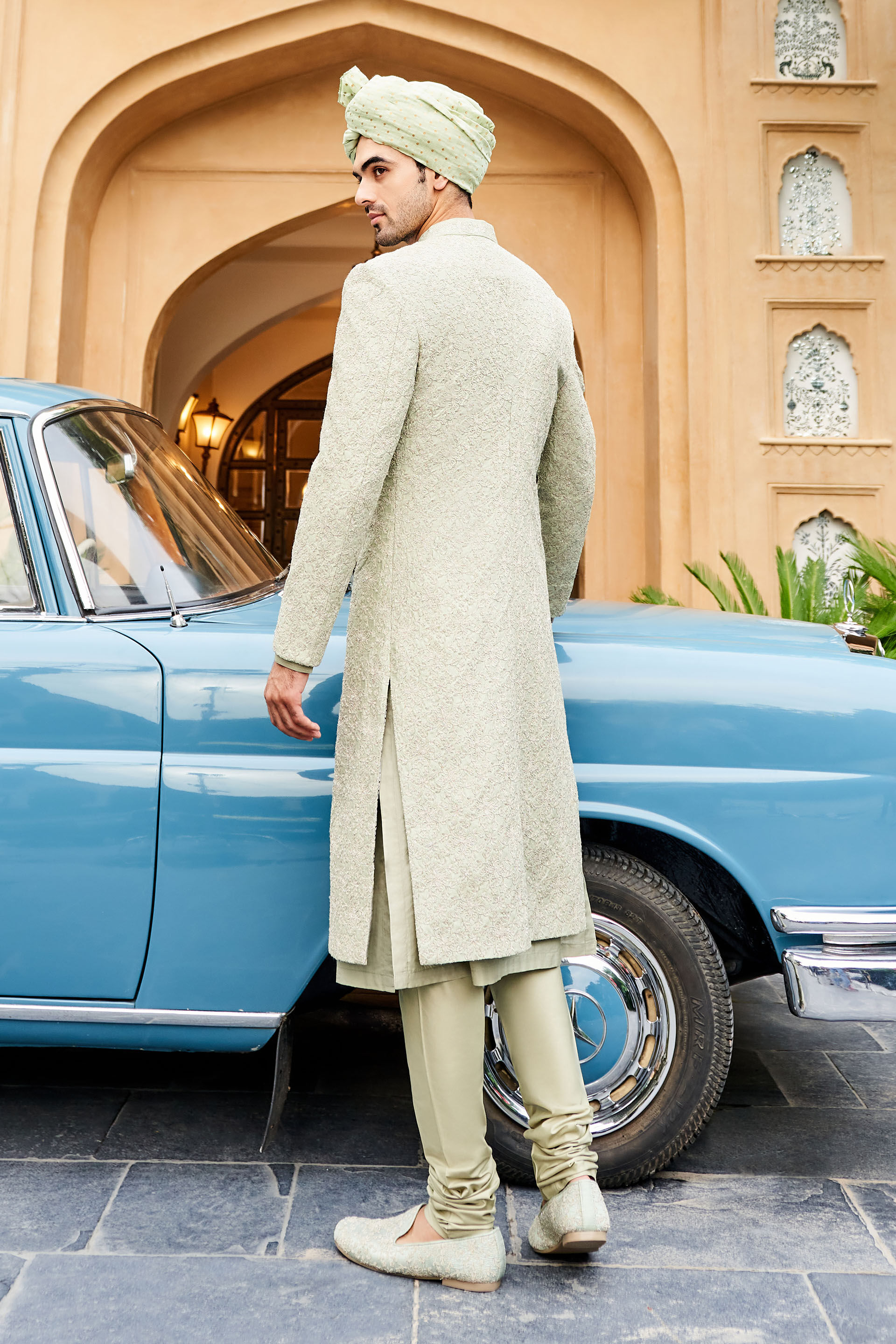 Firouz Sherwani - Sage Green, Sage Green, image 3